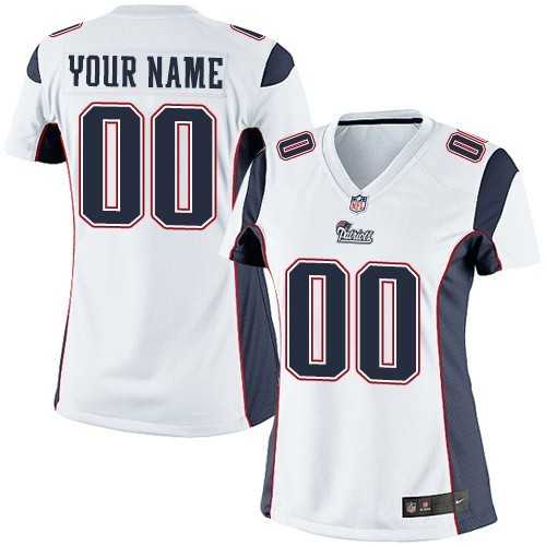 Women Nike New England Patriots Customized White Team Color Stitched NFL Game Jersey,We sell and wholesale Women Nike New England Patriots Customized White Team Color Stitched NFL Game Jersey on line form chian!