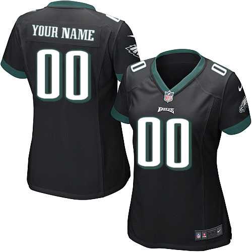 Women Nike Philadelphia Eagles Customized Black Team Color Stitched NFL Game Jersey,We sell and wholesale Women Nike Philadelphia Eagles Customized Black Team Color Stitched NFL Game Jersey on line form chian!