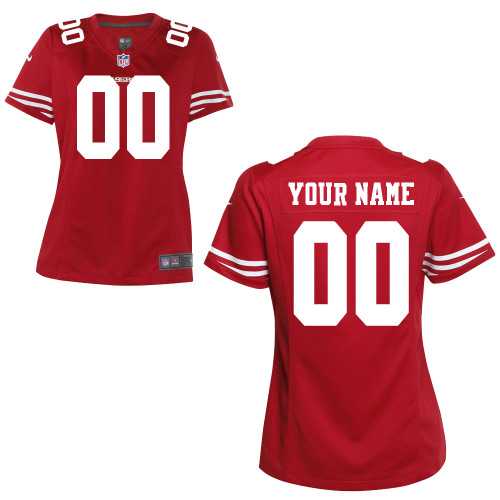 Women Nike San Francisco 49ers Customized Red Team Color Stitched NFL Game Jersey,We sell and wholesale Women Nike San Francisco 49ers Customized Red Team Color Stitched NFL Game Jersey on line form chian!