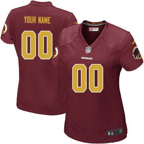 Women Nike Washington Redskins Customized Red-Golden Team Color Stitched NFL Game Jersey,We sell and wholesale Women Nike Washington Redskins Customized Red-Golden Team Color Stitched NFL Game Jersey on line form chian!