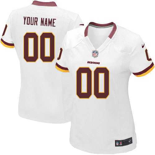 Women Nike Washington Redskins Customized White Team Color Stitched NFL Game Jersey,We sell and wholesale Women Nike Washington Redskins Customized White Team Color Stitched NFL Game Jersey on line form chian!