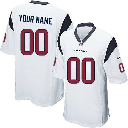 Youth Nike Houston Texans Customized White Team Color Stitched NFL Game Jersey,We sell and wholesale Youth Nike Houston Texans Customized White Team Color Stitched NFL Game Jersey on line form chian!