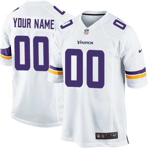 Youth Nike Minnesota Vikings Customized White Team Color Stitched NFL Game Jersey,We sell and wholesale Youth Nike Minnesota Vikings Customized White Team Color Stitched NFL Game Jersey on line form chian!