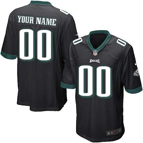 Youth Nike Philadelphia Eagles Customized Black Team Color Stitched NFL Game Jersey,We sell and wholesale Youth Nike Philadelphia Eagles Customized Black Team Color Stitched NFL Game Jersey on line form chian!