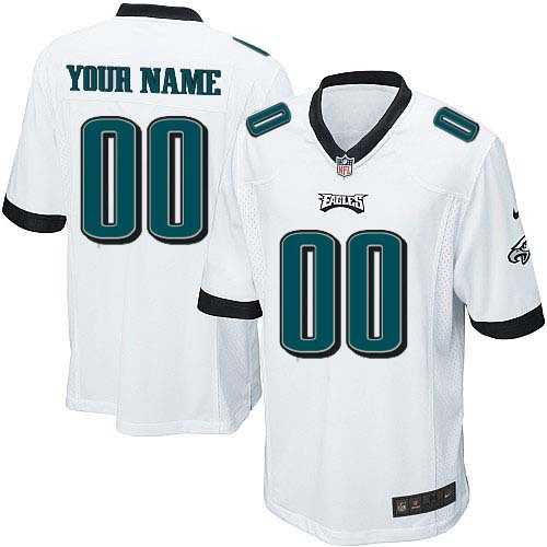 Youth Nike Philadelphia Eagles Customized White Team Color Stitched NFL Game Jersey,We sell and wholesale Youth Nike Philadelphia Eagles Customized White Team Color Stitched NFL Game Jersey on line form chian!