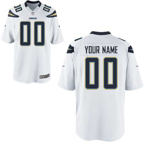 Youth Nike San Diego Chargers Customized White Team Color Stitched NFL Game Jersey,We sell and wholesale Youth Nike San Diego Chargers Customized White Team Color Stitched NFL Game Jersey on line form chian!