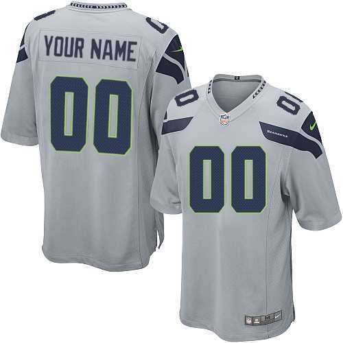Youth Nike Seattle Seahawks Customized Gray Team Color Stitched NFL Game Jersey,We sell and wholesale Youth Nike Seattle Seahawks Customized Gray Team Color Stitched NFL Game Jersey on line form chian!