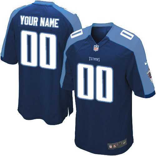 Youth Nike Tennessee Titans Customized Navy Blue Team Color Stitched NFL Game Jersey,We sell and wholesale Youth Nike Tennessee Titans Customized Navy Blue Team Color Stitched NFL Game Jersey on line form chian!