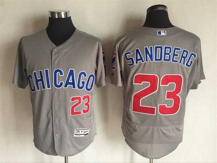 Chicago Cubs #23 Ryne Sandberg Gray 2016 Flexbase Collection Stitched Baseball Jersey,We sell and wholesale Chicago Cubs #23 Ryne Sandberg Gray 2016 Flexbase Collection Stitched Baseball Jersey on line form chian!