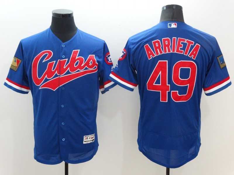Chicago Cubs #49 Jake Arrieta Blue 2016 Flexbase Collection Stitched Baseball Jersey,We sell and wholesale Chicago Cubs #49 Jake Arrieta Blue 2016 Flexbase Collection Stitched Baseball Jersey on line form chian!