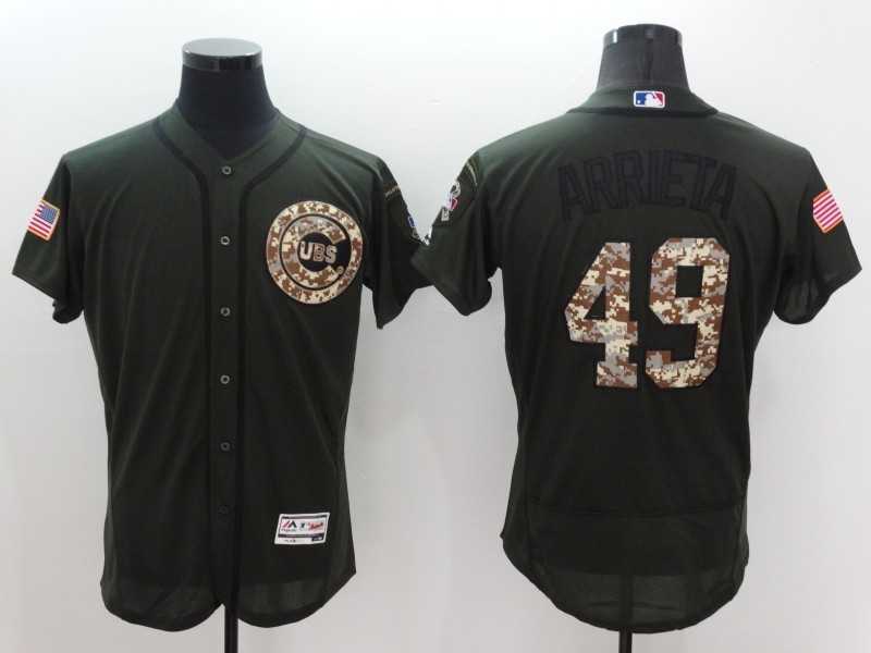Chicago Cubs #49 Jake Arrieta Green Salute To Service 2016 Flexbase Collection Stitched Baseball Jersey,We sell and wholesale Chicago Cubs #49 Jake Arrieta Green Salute To Service 2016 Flexbase Collection Stitched Baseball Jersey on line form chian!