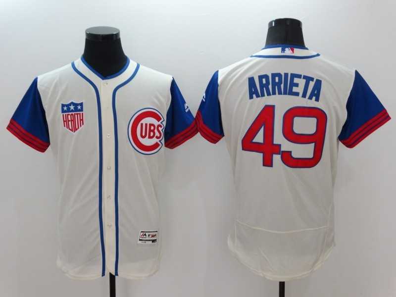 Chicago Cubs #49 Jake Arrieta Mitchell And Ness Cream Flexbase Collection Stitched Baseball Jersey,We sell and wholesale Chicago Cubs #49 Jake Arrieta Mitchell And Ness Cream Flexbase Collection Stitched Baseball Jersey on line form chian!