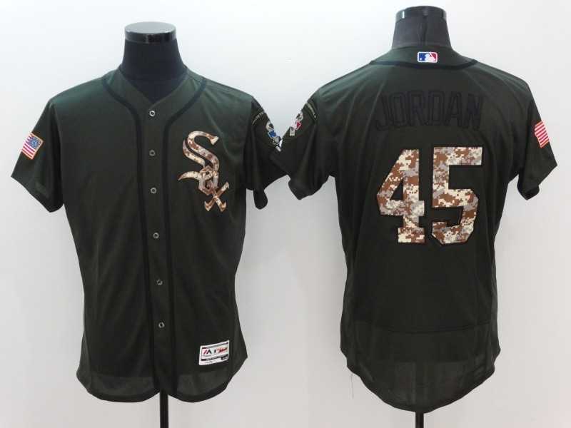 Chicago White Sox #45 Michael Jordan Green Salute To Service 2016 Flexbase Collection Stitched Baseball Jersey,We sell and wholesale Chicago White Sox #45 Michael Jordan Green Salute To Service 2016 Flexbase Collection Stitched Baseball Jersey on line form chian!