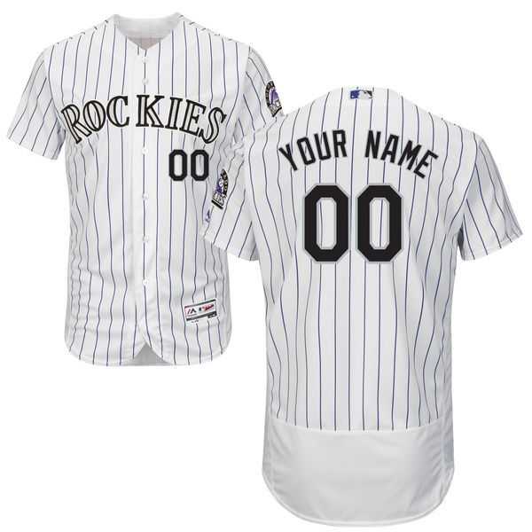 Colorado Rockies Customized Majestic Flexbase Collection Stitched Baseball WEM Jersey - White,We sell and wholesale Colorado Rockies Customized Majestic Flexbase Collection Stitched Baseball WEM Jersey - White on line form chian!