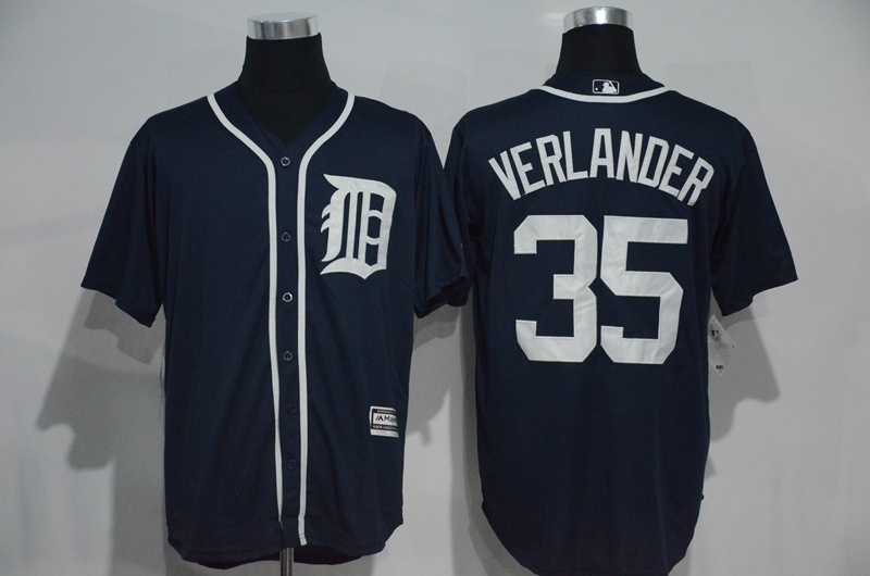 Detroit Tigers #35 Justin Verlander Navy Blue New Cool Base Stitched Baseball Jersey,We sell and wholesale Detroit Tigers #35 Justin Verlander Navy Blue New Cool Base Stitched Baseball Jersey on line form chian!