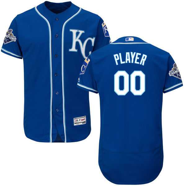 Kansas City Royal Blues Customized Majestic Flexbase World Series Champions Stitched Baseball WEM Jersey - Royal,We sell and wholesale Kansas City Royal Blues Customized Majestic Flexbase World Series Champions Stitched Baseball WEM Jersey - Royal on line form chian!