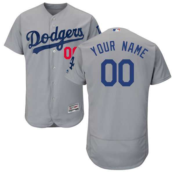 Los Angeles Dodgers Customized Majestic Alternate Flexbase Collection Stitched Baseball WEM Jersey - Gray,We sell and wholesale Los Angeles Dodgers Customized Majestic Alternate Flexbase Collection Stitched Baseball WEM Jersey - Gray on line form chian!
