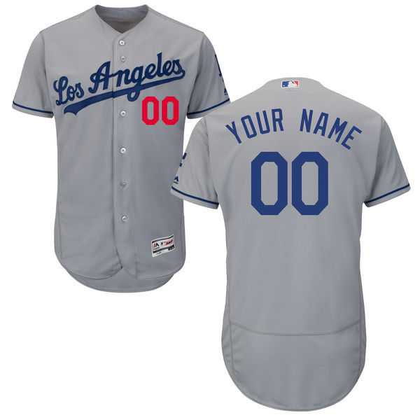 Los Angeles Dodgers Customized Majestic Flexbase Collection Stitched Baseball WEM Jersey - Gray,We sell and wholesale Los Angeles Dodgers Customized Majestic Flexbase Collection Stitched Baseball WEM Jersey - Gray on line form chian!