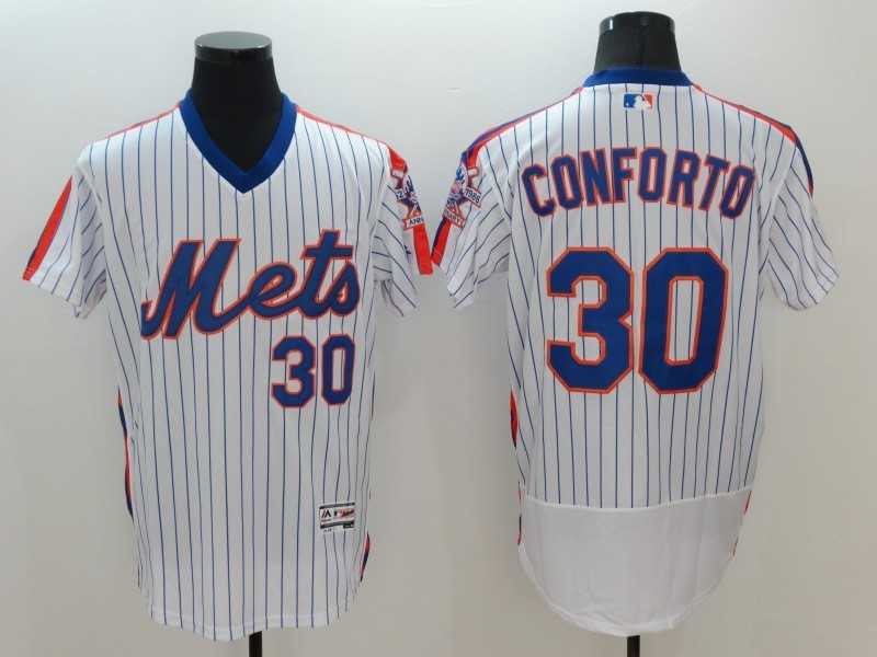 New York Mets #30 Michael Conforto Mitchell And Ness White (Blue Strip) Flexbase Collection Stitched Baseball Jersey,We sell and wholesale New York Mets #30 Michael Conforto Mitchell And Ness White (Blue Strip) Flexbase Collection Stitched Baseball Jersey on line form chian!