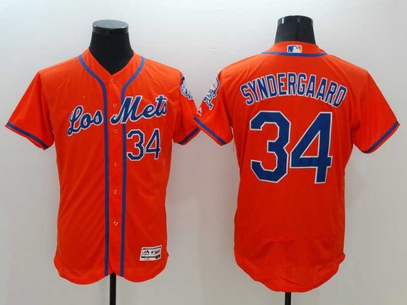 New York Mets #34 Noah Syndergaard Orange 2016 Flexbase Collection Stitched Baseball Jersey,We sell and wholesale New York Mets #34 Noah Syndergaard Orange 2016 Flexbase Collection Stitched Baseball Jersey on line form chian!