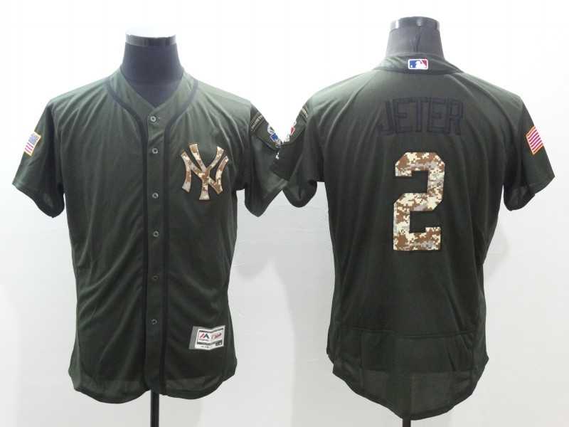 New York Yankees #2 Derek Jeter Green Salute To Service 2016 Flexbase Collection Stitched Baseball Jersey,We sell and wholesale New York Yankees #2 Derek Jeter Green Salute To Service 2016 Flexbase Collection Stitched Baseball Jersey on line form chian!