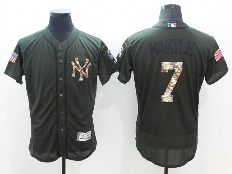 New York Yankees #7 Mickey Mantle Green Salute To Service 2016 Flexbase Collection Stitched Baseball Jersey,We sell and wholesale New York Yankees #7 Mickey Mantle Green Salute To Service 2016 Flexbase Collection Stitched Baseball Jersey on line form chian!