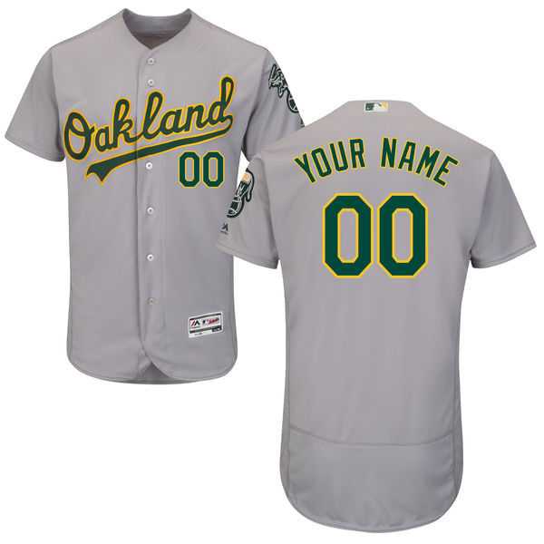 Oakland Athletics Customized Majestic Flexbase Collection Stitched Baseball WEM Jersey - Gray,We sell and wholesale Oakland Athletics Customized Majestic Flexbase Collection Stitched Baseball WEM Jersey - Gray on line form chian!