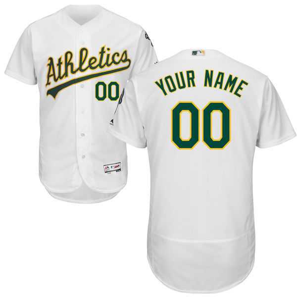 Oakland Athletics Customized Majestic Flexbase Collection Stitched Baseball WEM Jersey - White,We sell and wholesale Oakland Athletics Customized Majestic Flexbase Collection Stitched Baseball WEM Jersey - White on line form chian!