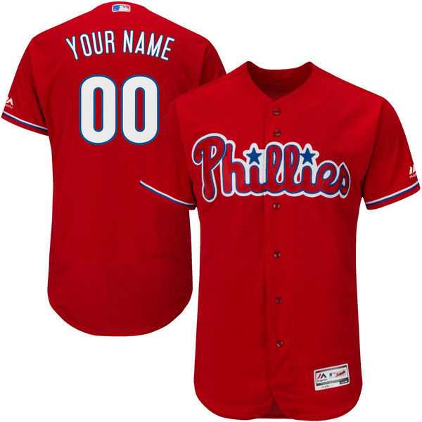 Philadelphia Phillies Customized Majestic Flexbase Collection Stitched Baseball WEM Jersey - Red,We sell and wholesale Philadelphia Phillies Customized Majestic Flexbase Collection Stitched Baseball WEM Jersey - Red on line form chian!