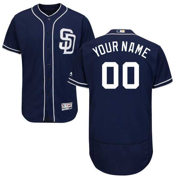 San Diego Padres Customized Majestic Flexbase Collection Stitched Baseball WEM Jersey - Navy Blue,We sell and wholesale San Diego Padres Customized Majestic Flexbase Collection Stitched Baseball WEM Jersey - Navy Blue on line form chian!