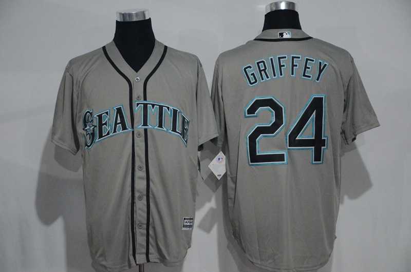 Seattle Mariners #24 Ken Griffey Gray New Cool Base Stitched Baseball Jersey,We sell and wholesale Seattle Mariners #24 Ken Griffey Gray New Cool Base Stitched Baseball Jersey on line form chian!