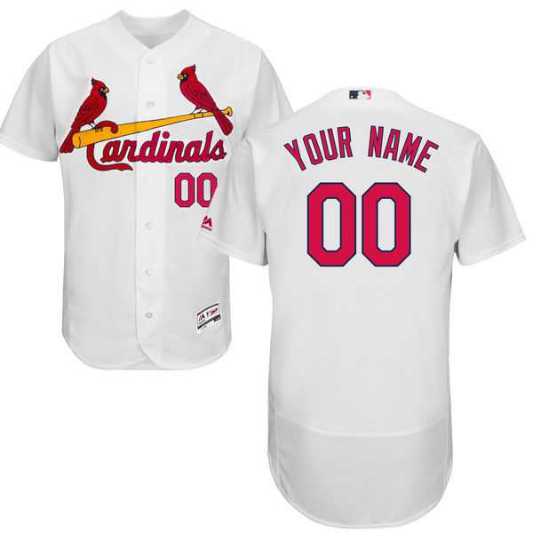 St. Louis Cardinals Customized Majestic Flexbase Collection Stitched Baseball WEM Jersey - White,We sell and wholesale St. Louis Cardinals Customized Majestic Flexbase Collection Stitched Baseball WEM Jersey - White on line form chian!