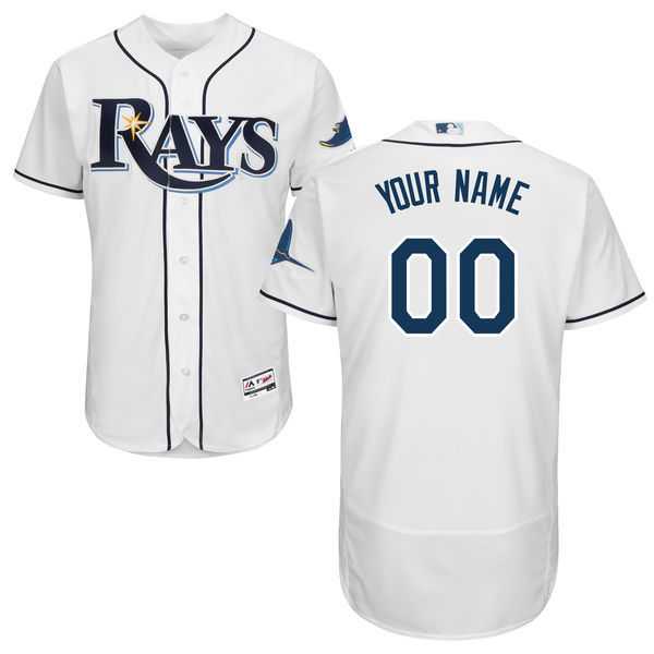 Tampa Bay Rays Customized Majestic Flexbase Collection Stitched Baseball WEM Jersey - White,We sell and wholesale Tampa Bay Rays Customized Majestic Flexbase Collection Stitched Baseball WEM Jersey - White on line form chian!