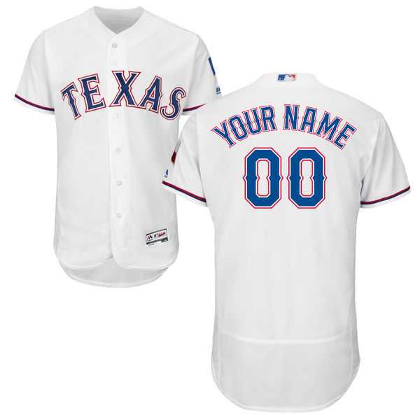 Texas Rangers Customized Majestic Flexbase Collection Stitched Baseball WEM Jersey - White,We sell and wholesale Texas Rangers Customized Majestic Flexbase Collection Stitched Baseball WEM Jersey - White on line form chian!