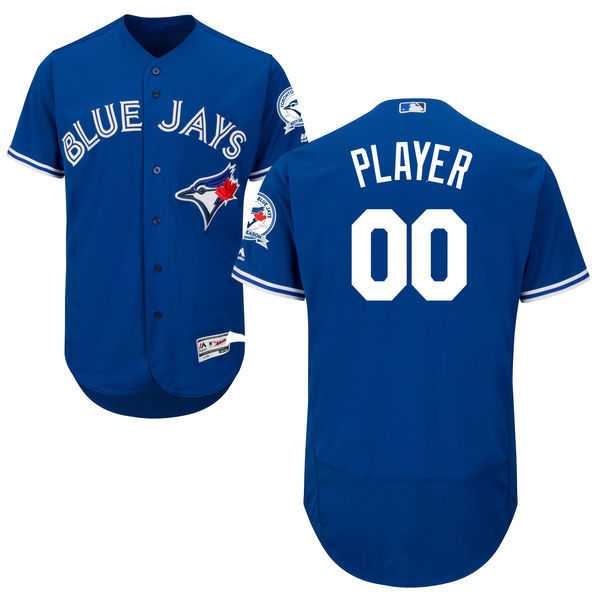 Toronto Blue Jays Customized Majestic Flexbase Collection 40th Anniversary Patch Stitched Baseball WEM Jersey - Royal Blue,We sell and wholesale Toronto Blue Jays Customized Majestic Flexbase Collection 40th Anniversary Patch Stitched Baseball WEM Jersey - Royal Blue on line form chian!