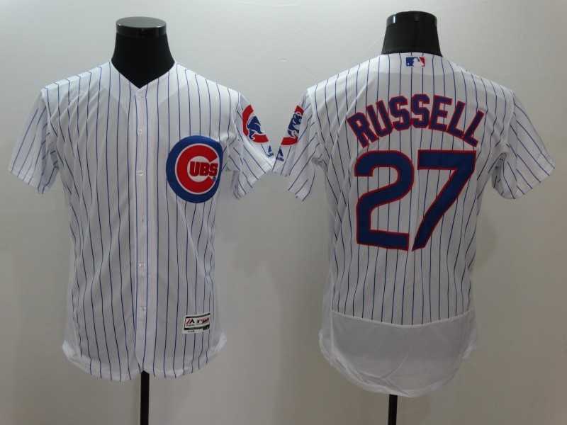 Chicago Cubs #27 Addison Russell White Pinstripe 2016 Flexbase Collection Stitched Baseball Jersey,We sell and wholesale Chicago Cubs #27 Addison Russell White Pinstripe 2016 Flexbase Collection Stitched Baseball Jersey on line form chian!