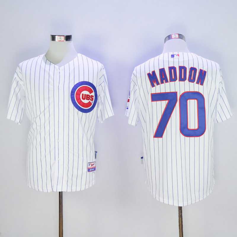 Chicago Cubs #70 Joe Maddon White (Blue Strip) Stitched Baseball Jersey,We sell and wholesale Chicago Cubs #70 Joe Maddon White (Blue Strip) Stitched Baseball Jersey on line form chian!