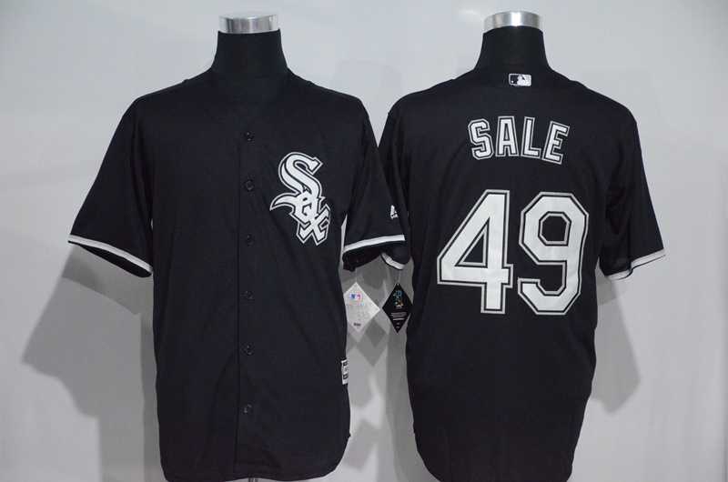 Chicago White Sox #49 Chris Sale Black New Cool Base Stitched Baseball Jersey,We sell and wholesale Chicago White Sox #49 Chris Sale Black New Cool Base Stitched Baseball Jersey on line form chian!