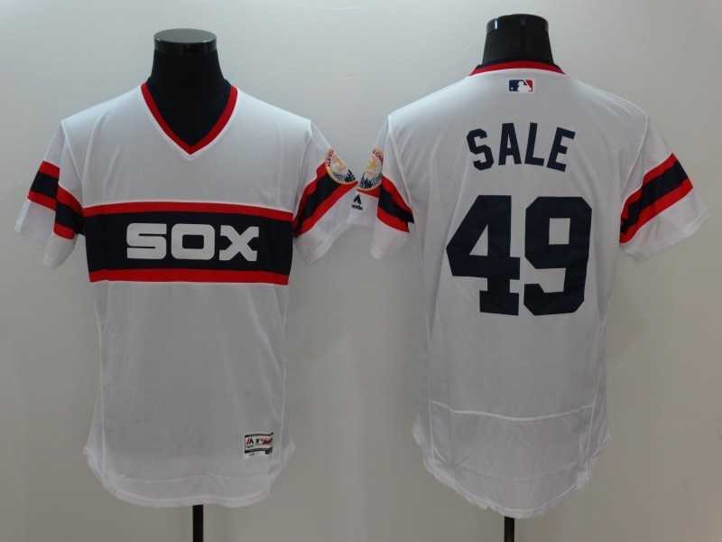 Chicago White Sox #49 Chris Sale Mitchell And Ness 1983 White Flexbase Collection Stitched Jersey,We sell and wholesale Chicago White Sox #49 Chris Sale Mitchell And Ness 1983 White Flexbase Collection Stitched Jersey on line form chian!
