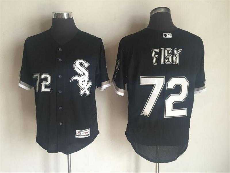 Chicago White Sox #72 Carlton Fisk Black New Cool Base Stitched Baseball Jersey,We sell and wholesale Chicago White Sox #72 Carlton Fisk Black New Cool Base Stitched Baseball Jersey on line form chian!