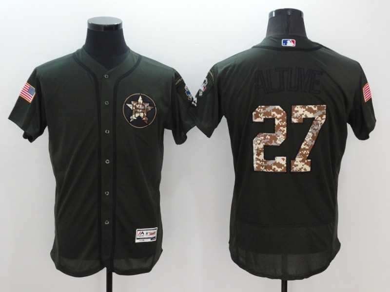 Houston Astros #27 Jose Altuve Green Salute To Service Flexbase Collection Stitched Baseball Jersey,We sell and wholesale Houston Astros #27 Jose Altuve Green Salute To Service Flexbase Collection Stitched Baseball Jersey on line form chian!