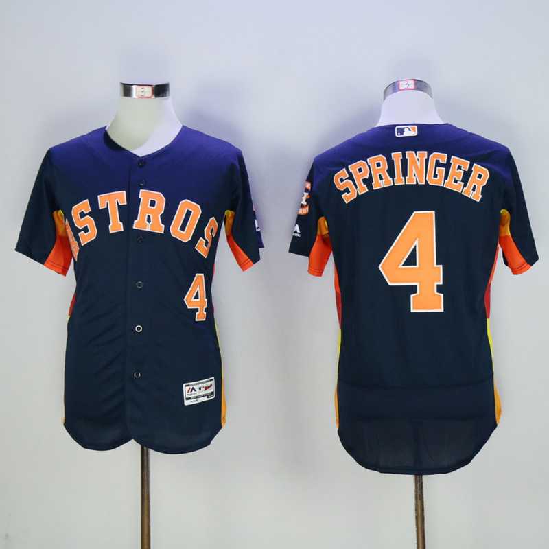 Houston Astros #4 George Springer New Navy Blue  2016 Flexbase Collection Stitched Baseball Jersey,We sell and wholesale Houston Astros #4 George Springer New Navy Blue  2016 Flexbase Collection Stitched Baseball Jersey on line form chian!