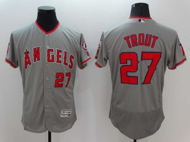 Los Angeles Angels of Anaheim #27 Mike Trout Gray 2016 Flexbase Collection Stitched Jersey,We sell and wholesale Los Angeles Angels of Anaheim #27 Mike Trout Gray 2016 Flexbase Collection Stitched Jersey on line form chian!