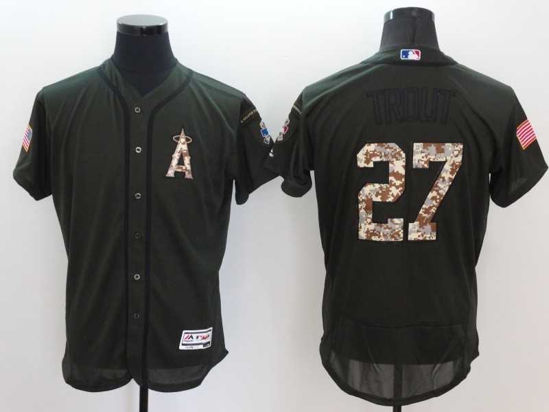 Los Angeles Angels of Anaheim #27 Mike Trout Green Salute To Service Flexbase Collection Stitched Baseball Jersey,We sell and wholesale Los Angeles Angels of Anaheim #27 Mike Trout Green Salute To Service Flexbase Collection Stitched Baseball Jersey on line form chian!