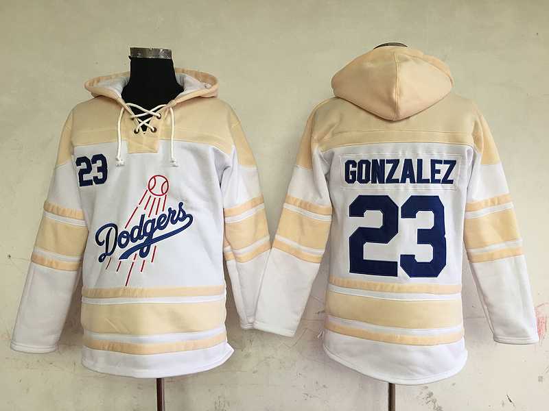 Los Angeles Dodgers #23 Adrian Gonzalez Cream Sawyer Hooded Sweatshirt Stitched NHL Hoodie,We sell and wholesale Los Angeles Dodgers #23 Adrian Gonzalez Cream Sawyer Hooded Sweatshirt Stitched NHL Hoodie on line form chian!