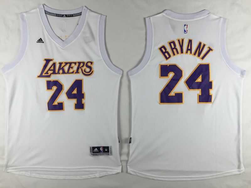 Los Angeles Lakers #24 Kobe Bryant White Swingman Stitched NBA Jersey,We sell and wholesale Los Angeles Lakers #24 Kobe Bryant White Swingman Stitched NBA Jersey on line form chian!