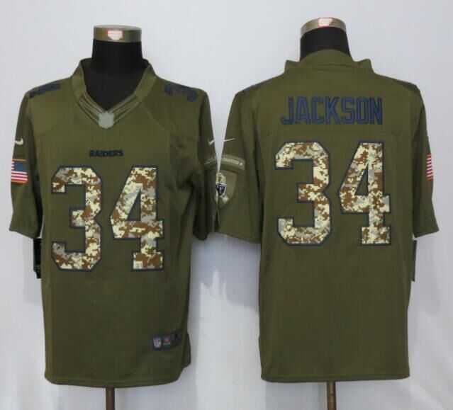 Nike Limited Oakland Raiders #34 Jackson Green Salute To Service Stitched NFL Jersey,We sell and wholesale Nike Limited Oakland Raiders #34 Jackson Green Salute To Service Stitched NFL Jersey on line form chian!