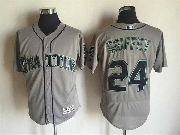 Seattle Mariners #24 Ken Griffey Gray 2016 Flexbase Collection Stitched Baseball Jersey,We sell and wholesale Seattle Mariners #24 Ken Griffey Gray 2016 Flexbase Collection Stitched Baseball Jersey on line form chian!