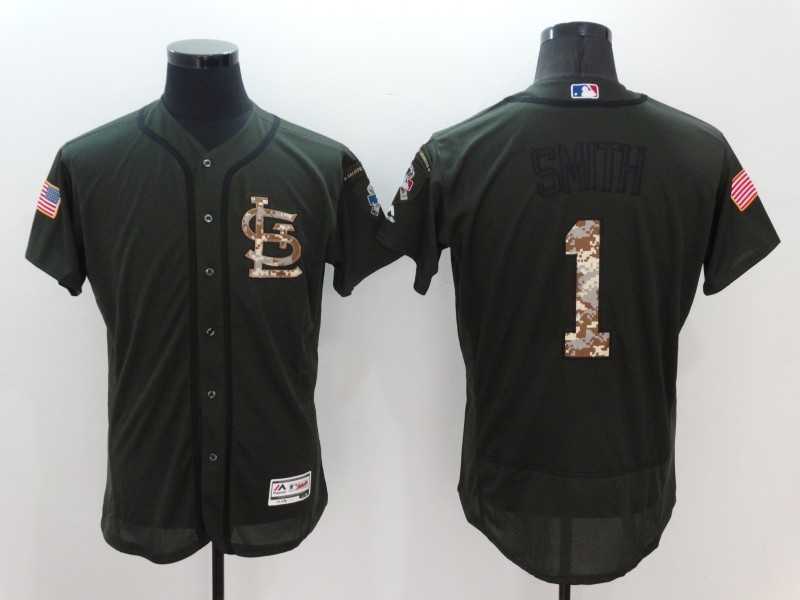 St. Louis Cardinals #1 Ozzie Smith Green Salute To Service Flexbase Collection Stitched Baseball Jersey,We sell and wholesale St. Louis Cardinals #1 Ozzie Smith Green Salute To Service Flexbase Collection Stitched Baseball Jersey on line form chian!