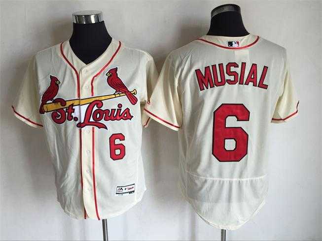 St. Louis Cardinals #6 Stan Musial Cream 2016 Flexbase Collection Stitched Jersey,We sell and wholesale St. Louis Cardinals #6 Stan Musial Cream 2016 Flexbase Collection Stitched Jersey on line form chian!